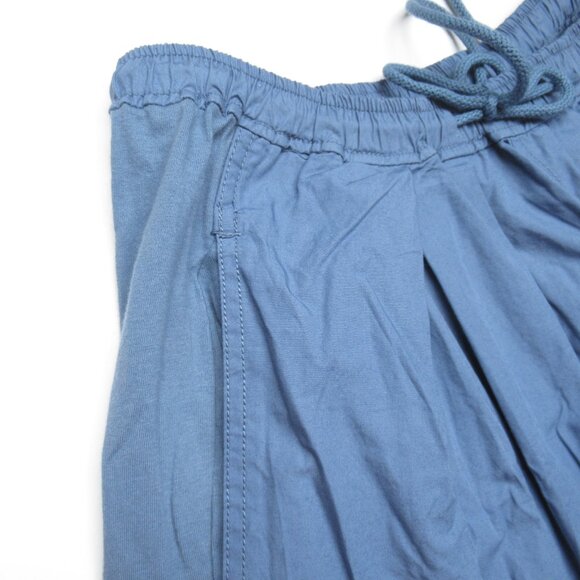 By Anthropologie The Mossa Parachute Pants Blue Medium Petite MP - Picture 8 of 14